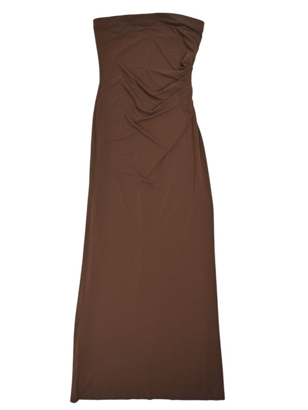 Bec & Bridge Myla Strapless Midi Dress in Brown